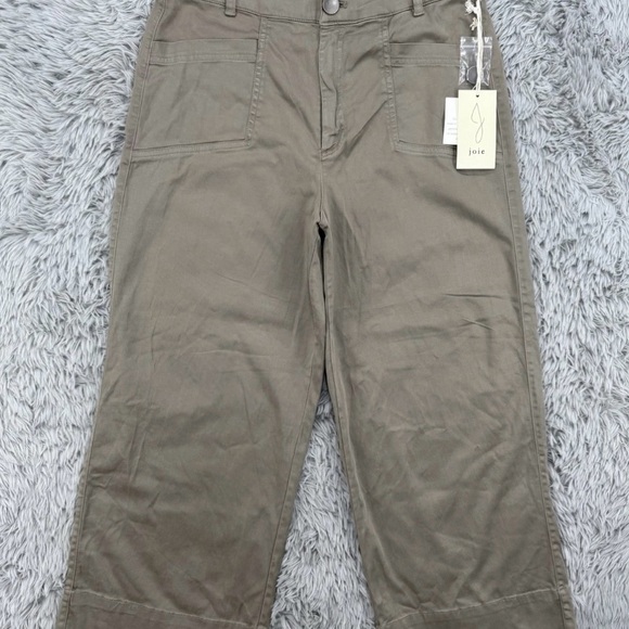 Joie Pants - Joie Women’s Vintage Look Wide Leg Cropped Pants Size 6 Green